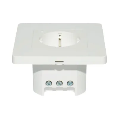 Priza inteligenta smart Wi-Fi alba incastrata 110-240V, 16A, 3680W, monitorizare consum, Bluetooth, aplicatie Tuya Smart Life - imagine 3