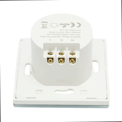 Priza inteligenta smart Wi-Fi alba incastrata 100-240V, 10A, 2200W, rama sticla 86x86x33mm, aplicatie Tuya Smart Life, compatibila Alexa si Google Home - imagine 4