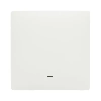 Intrerupator inteligent smart Wi-Fi simplu alb incastrat 100-240V, 10A, 2200W, aplicatie Tuya Smart Life, compatibil Alexa si Google Home 86x86x33mm - imagine 2