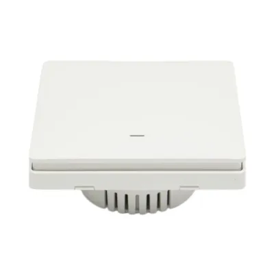 Intrerupator inteligent smart Wi-Fi simplu alb incastrat 100-240V, 10A, 2200W, aplicatie Tuya Smart Life, compatibil Alexa si Google Home 86x86x33mm - imagine 3