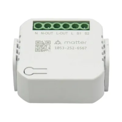 Modul intrerupator inteligent smart Wi-Fi Matter 1 canal 100-240V, 10A, montaj in doza, aplicatie Tuya Smart Life, compatibil Alexa si Google Home - imagine 8