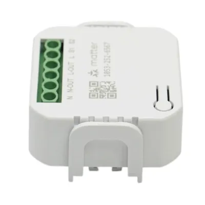 Modul intrerupator inteligent smart Wi-Fi Matter 1 canal 100-240V, 10A, montaj in doza, aplicatie Tuya Smart Life, compatibil Alexa si Google Home - imagine 7