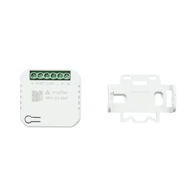 Modul intrerupator inteligent smart Wi-Fi Matter 1 canal 100-240V, 10A, montaj in doza, aplicatie Tuya Smart Life, compatibil Alexa si Google Home - imagine 2