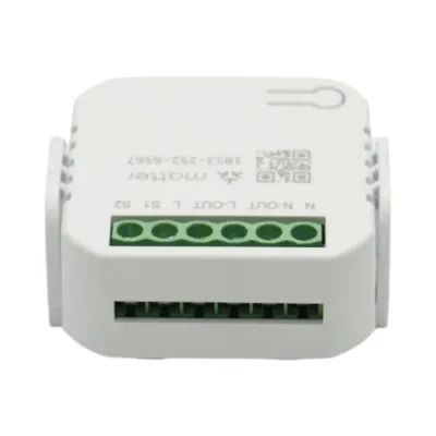Modul intrerupator inteligent smart Wi-Fi Matter 1 canal 100-240V, 10A, montaj in doza, aplicatie Tuya Smart Life, compatibil Alexa si Google Home - imagine 3
