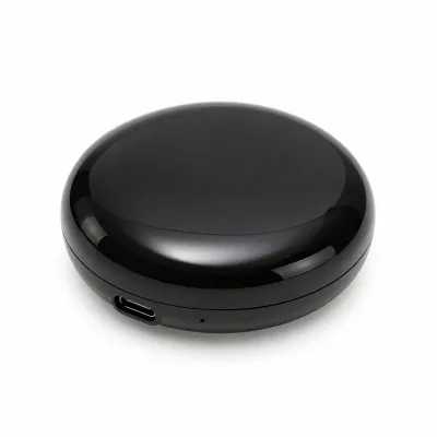 Telecomanda universala inteligenta smart Wi-Fi IR Blaster 2.4GHz cu senzor temperatura si umiditate, raza 10m, aplicatie Tuya Smart Life, compatibila Alexa si Google Home - imagine 2