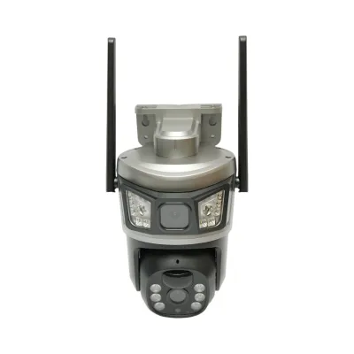 Lampa solara LED iluminat stradal 400W cu camera supraveghere duala 6MP Wi-Fi, panou solar 30W, baterie LiFePO4 20000mAh, PTZ 360, night vision, detectie PIR Ai, aplicatie V380 Pro - imagine 12
