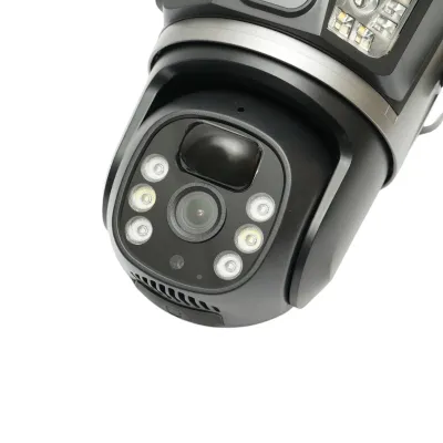 Lampa solara LED iluminat stradal 400W cu camera supraveghere duala 6MP Wi-Fi, panou solar 30W, baterie LiFePO4 20000mAh, PTZ 360, night vision, detectie PIR Ai, aplicatie V380 Pro - imagine 14