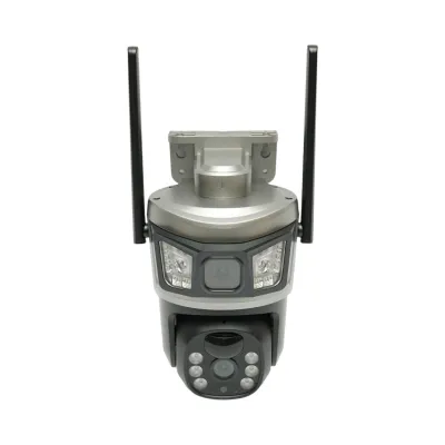 Lampa solara LED iluminat stradal 800W cu camera supraveghere duala 6MP Wi-Fi, panou solar 40W, baterie LiFePO4 30000mAh, PTZ 360, night vision, detectie PIR Ai, aplicatie V380 Pro - imagine 13
