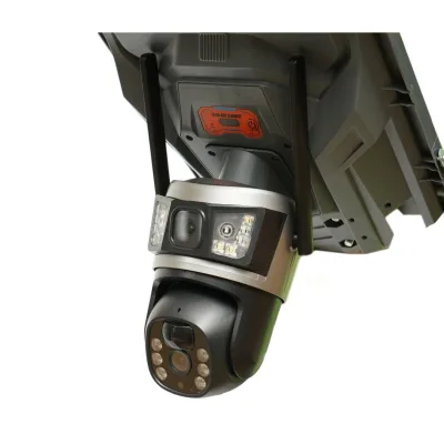 Lampa solara LED iluminat stradal 800W cu camera supraveghere duala 6MP Wi-Fi, panou solar 40W, baterie LiFePO4 30000mAh, PTZ 360, night vision, detectie PIR Ai, aplicatie V380 Pro - imagine 12