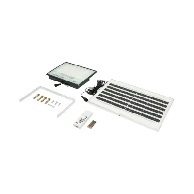Proiector LED 60W, 6500K cu panou solar 8W, baterie LiFePO4 5000mAh si telecomanda IP67 Breckner Germany - imagine 4