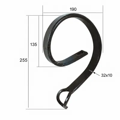 Arc intaritor cu ochi 32x10mm pentru combinator cod 300054 - imagine 3