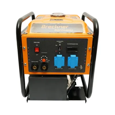 Generator electric 2kW, 220V cu aparat de sudura 250A MMA, motor pe benzina 7CP, 4T 212cc, pornire manula Breckner Germany - imagine 2