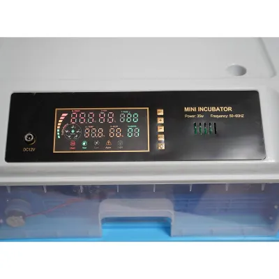 Incubator automat 24 oua 35W, 12V-220V, rotire automata, ovoscop LED, control temperatura, umiditate, afisaj digital, alarma - imagine 11
