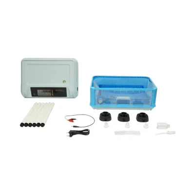 Incubator automat 24 oua 35W, 12V-220V, rotire automata, ovoscop LED, control temperatura, umiditate, afisaj digital, alarma - imagine 2