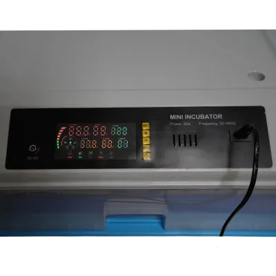 Incubator automat 100 oua 80W, 12V-220V, rotire automata, ovoscop LED, control temperatura, umiditate, afisaj digital, alarma - imagine 10