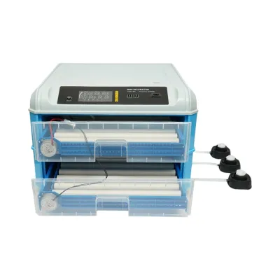 Incubator automat 128 oua 80W, 12V-220V, rotire automata, ovoscop LED, control temperatura, umiditate, afisaj digital, alarma - imagine 7