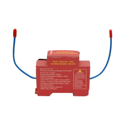 Dispozitiv automat stingere incendiu cu aerosol termic, activare termica/electrica pentru tablouri electrice Leader - imagine 2