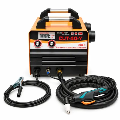 Aparat de taiere cu plasma tip invertor 40A, 220V, grosime 1-8mm, compresor aer incorporat, afisaj digital CUT40-Y Breckner Germany - imagine 2