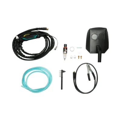 Aparat de taiere cu plasma tip invertor 40A, 220V, grosime 1-8mm, regulator presiune aer, afisaj digital CUT40 Breckner Germany - imagine 16