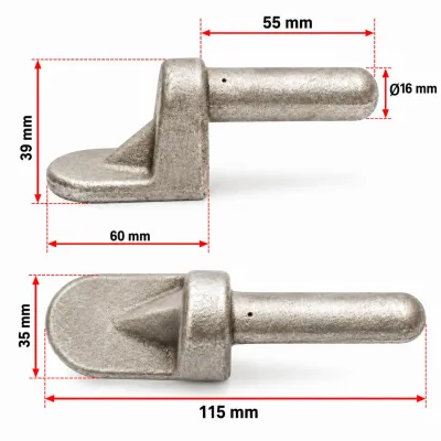Set balama cu suport bolt remorca auto - imagine 6