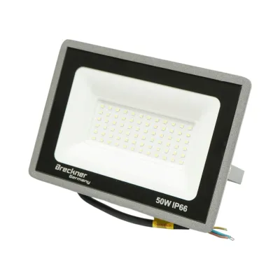 Proiector LED 50W, 100-265V, 6500K, 5000lm tip Flood 200x145x28mm IP66 Breckner Germany