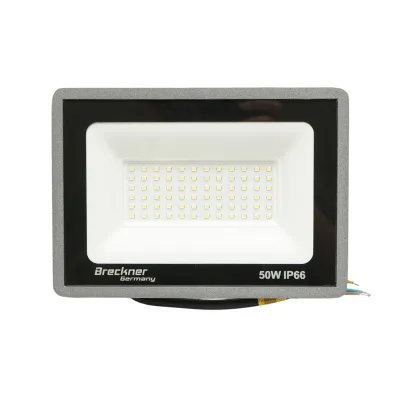 Proiector LED 50W, 100-265V, 6500K, 5000lm tip Flood 200x145x28mm IP66 Breckner Germany - imagine 2