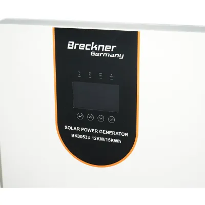 Sistem solar fotovoltaic All-in-One cu invertor hibrid 12kW, 48V OFF GRID monofazic, baterie integrata 15kWh LiFePO4 51.2V 300Ah, modul Wi-Fi inclus Breckner Germany - imagine 8