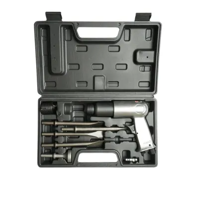 Trusa ciocan pneumatic de impact 3500BPM, 4 dalti 170mm, presiune 6.3 bar 8 piese Breckner Germany - imagine 3