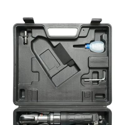 Trusa scule pneumatice cu pistol de impact Twin Hammer 1/2 inch, clichet 3/8 inch, 10 tubulare 9-27mm si accesorii 16 piese Breckner Germany - imagine 4