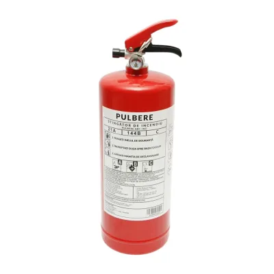 Stingator auto cu suport si pulbere ABC 3kg P3 - imagine 4