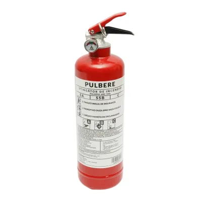 Stingator auto cu suport si pulbere ABC 1kg P1 - imagine 4
