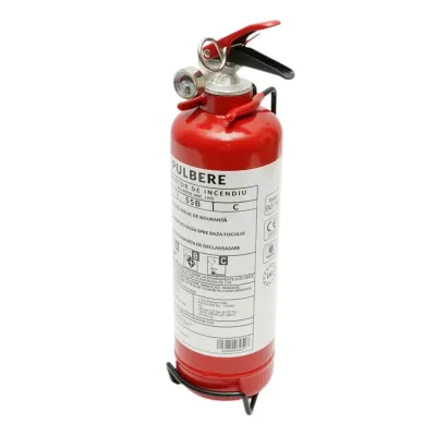 Stingator auto cu suport si pulbere ABC 1kg P1 - imagine 2
