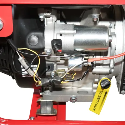 Aparat de sudura 200A cu generator electric 5KW/220V, motor pe benzina 15 CP, pornire cheie Breckner Germany - imagine 5