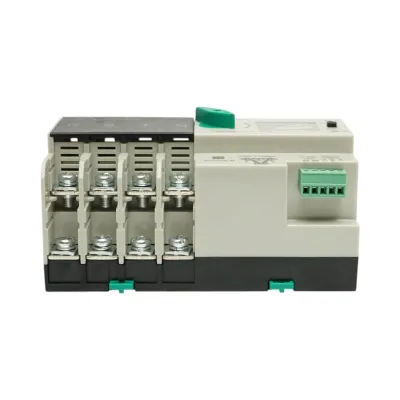 Comutator ATS trifazat 4P, 100A 400V AC Dual Power, transfer automat de la panouri fotovoltaice la retea FHM3-100E/4P - imagine 3