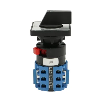 Comutator rotativ cu came 20A, 220V, 3 pozitii FWD-OFF-REV inversare sens rotatie motor electric monofazat Longroad - imagine 6