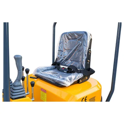 Mini excavator 1T pe senile cu semicabina, motor diesel 9.5CP, adancime sapare 1745mm, 3 cupe incluse 170/360/780mm THOR - imagine 7