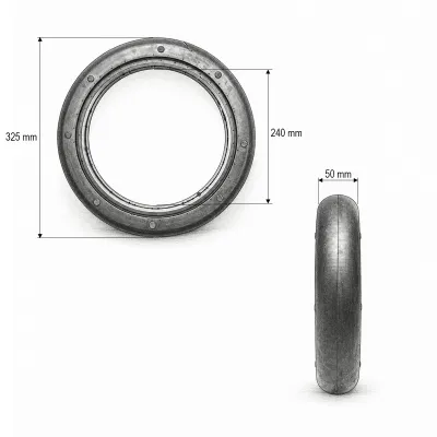 Anvelopa roata tasare semanatoare Maschio Gaspardo 325x50mm cod OEM F06120165R - imagine 3