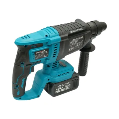 Ciocan rotopercutor 2.5J cu 2 acumulatori 21V, 4Ah Li-ion, brushless, SDS-Plus, 4 functii, frecventa 0-4550 lovituri /min Breckner Germany - imagine 9