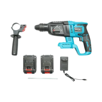 Ciocan rotopercutor 2.5J cu 2 acumulatori 21V, 4Ah Li-ion, brushless, SDS-Plus, 4 functii, frecventa 0-4550 lovituri /min Breckner Germany - imagine 3