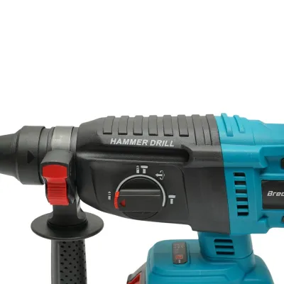 Ciocan rotopercutor 2.5J cu 2 acumulatori 21V, 4Ah Li-ion, brushless, SDS-Plus, 4 functii, frecventa 0-4550 lovituri /min Breckner Germany - imagine 11