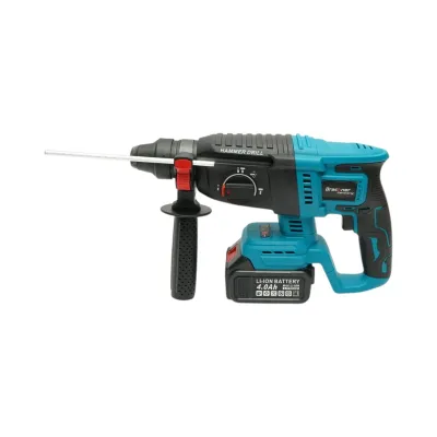 Ciocan rotopercutor 2.5J cu 2 acumulatori 21V, 4Ah Li-ion, brushless, SDS-Plus, 4 functii, frecventa 0-4550 lovituri /min Breckner Germany - imagine 5