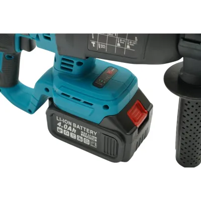 Ciocan rotopercutor 2.5J cu 2 acumulatori 21V, 4Ah Li-ion, brushless, SDS-Plus, 4 functii, frecventa 0-4550 lovituri /min Breckner Germany - imagine 13