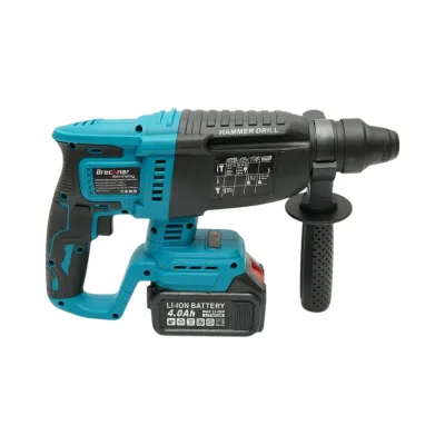 Ciocan rotopercutor 2.5J cu 2 acumulatori 21V, 4Ah Li-ion, brushless, SDS-Plus, 4 functii, frecventa 0-4550 lovituri /min Breckner Germany - imagine 7