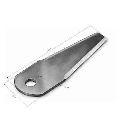Lama 65x50x4mm pentru robot de tuns iarba cu telecomanda, motor Loncin 9CP model 40TH341 THOR - imagine 3
