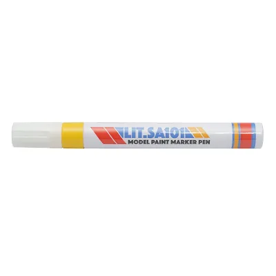 SET 12 buc. Marker vopsea galben pe baza de ulei, impermeabil, uscare rapida - imagine 5