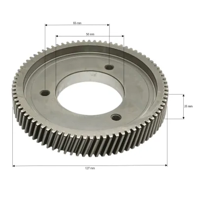 Pinion pompa injectie Fiat 640, 640DT Z=80 cod OEM 87569538, 4607651, 123/4607651 - imagine 3