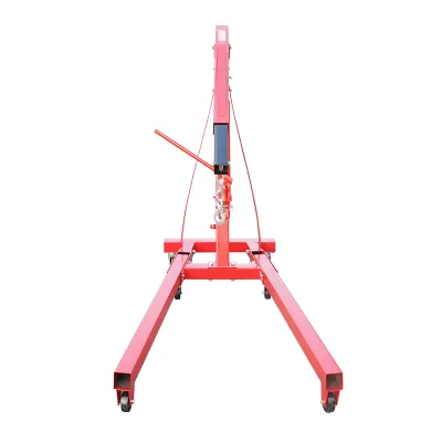 Macara hidraulica pliabila tip girafa pentru atelier 2T - imagine 4