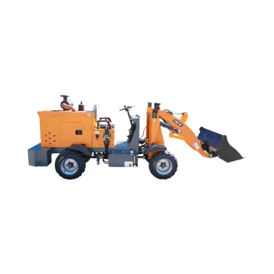 Mini incarcator frontal articulat 1.1T 4x4, motor diesel 57CP, capacitate ridicare 700kg, latime cupa 1300mm THOR - imagine 4