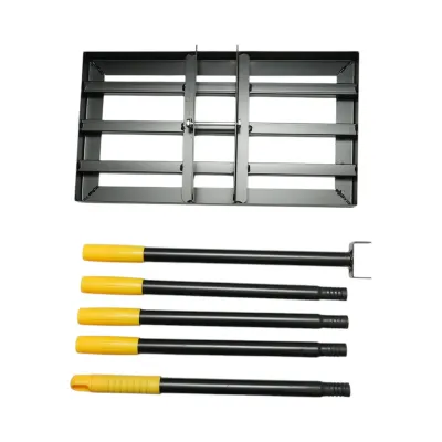 Grebla nivelare gazon metalica 45x25cm, maner extensibil 192cm Breckner Germany - imagine 4