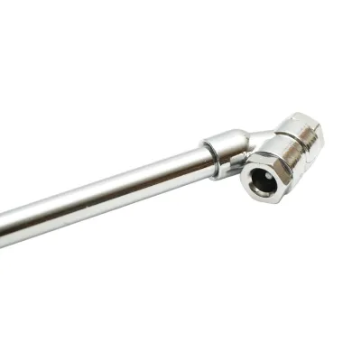 Prelungitor umflat roti cu cap dublu 310mm, racord filetat 8mm, otel cromat Breckner Germany - imagine 5